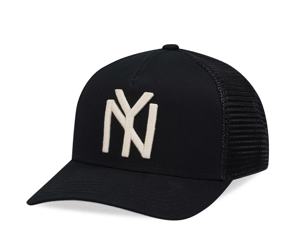 American Needle New York Black Yankees Archive Trucker Snapback Gorra