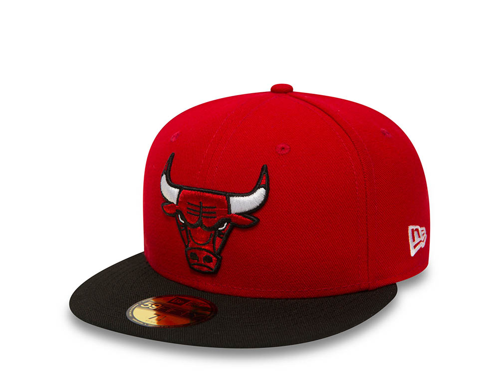 New Era Chicago Bulls Red And Black Two Tone Edition 59Fifty Fitted Gorra