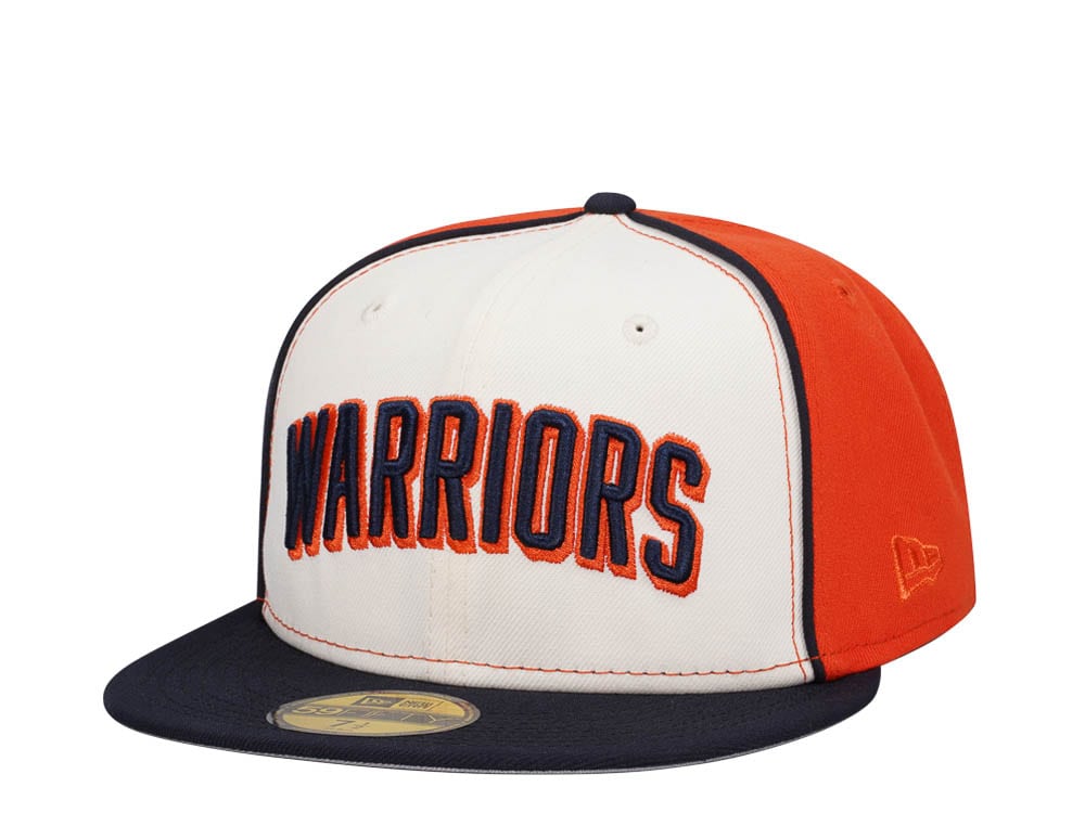 New Era Golden State Warriors Chrome Black Orange Two Tone Edition 59Fifty Fitted Gorra