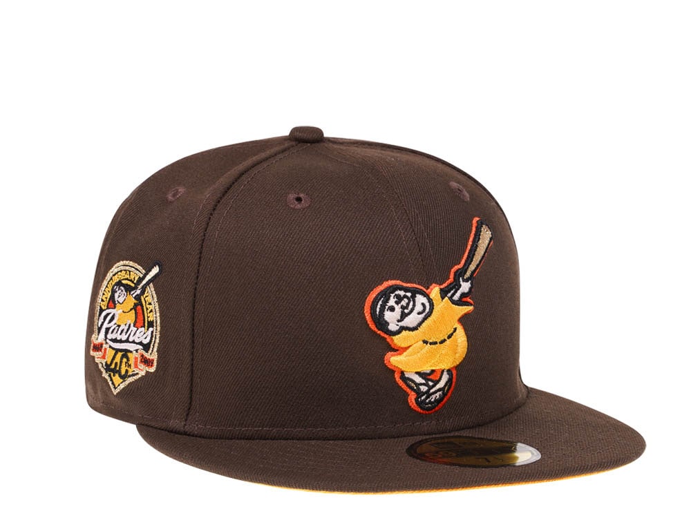 New Era San Diego Padres 40th Anniversary Golden Friar Chocolate Prime Edition 59Fifty Fitted Gorra