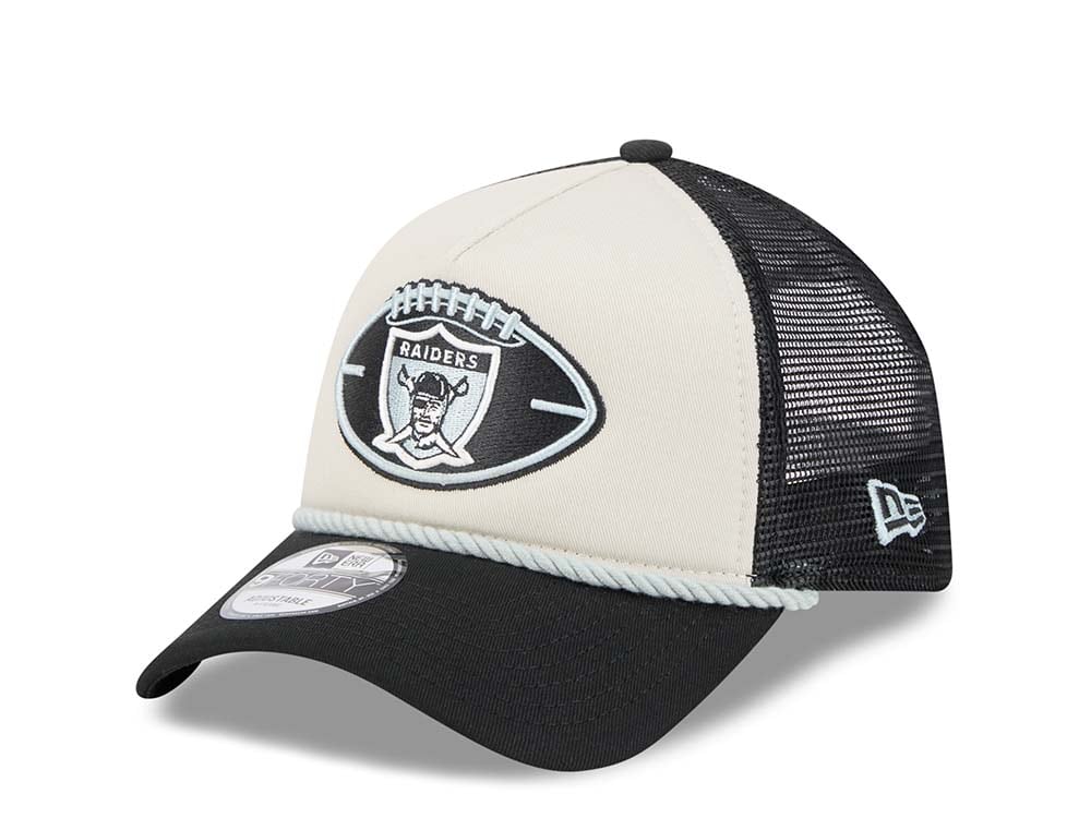 New Era Oakland Raiders Sideline 2024 9Forty A Frame Trucker Snapback Gorra