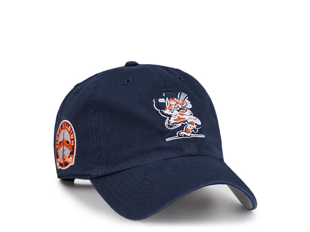 47Brand Detroit Tigers Cooperstown Tiger Stadium Navy Clean Up Strapback Gorra