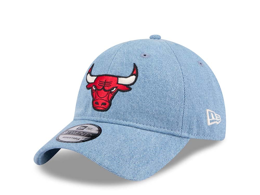 New Era Chicago Bulls Washed Denim 9Twenty Strapback Gorra