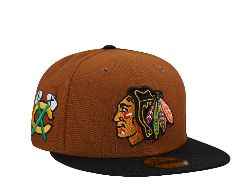 New Era Chicago Blackhawks Bourbon Two Tone Edition 59Fifty Fitted Gorra