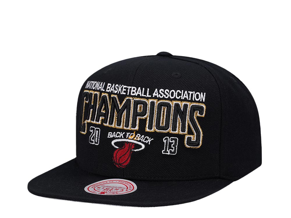 Mitchell & Ness Miami Heat NBA Champions 2013 Hardwood Classic Snapback Gorra