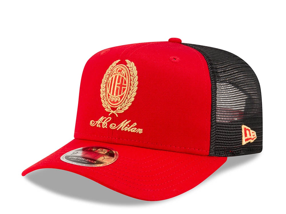 New Era AC Milan Heritage Gold Trucker 9Fifty Stretch Snapback Gorra