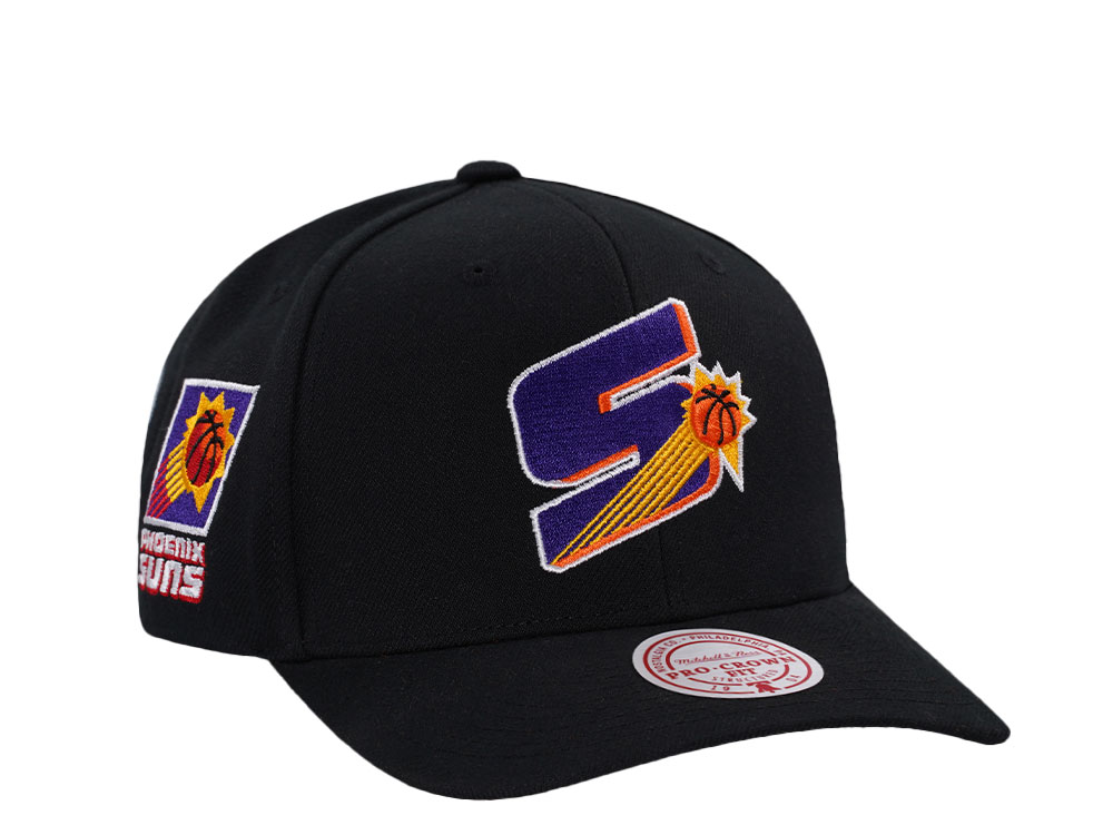 Mitchell & Ness Phoenix Suns Hardwood Classic Pro Crown Fit Black Snapback Gorra