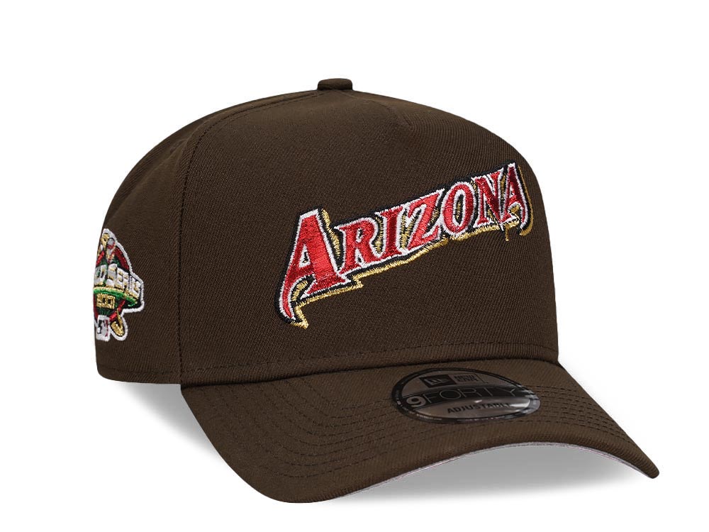 New Era Arizona Diamondbacks World Series 2001 Brown Classic A Frame 9 Forty Snapback Gorra