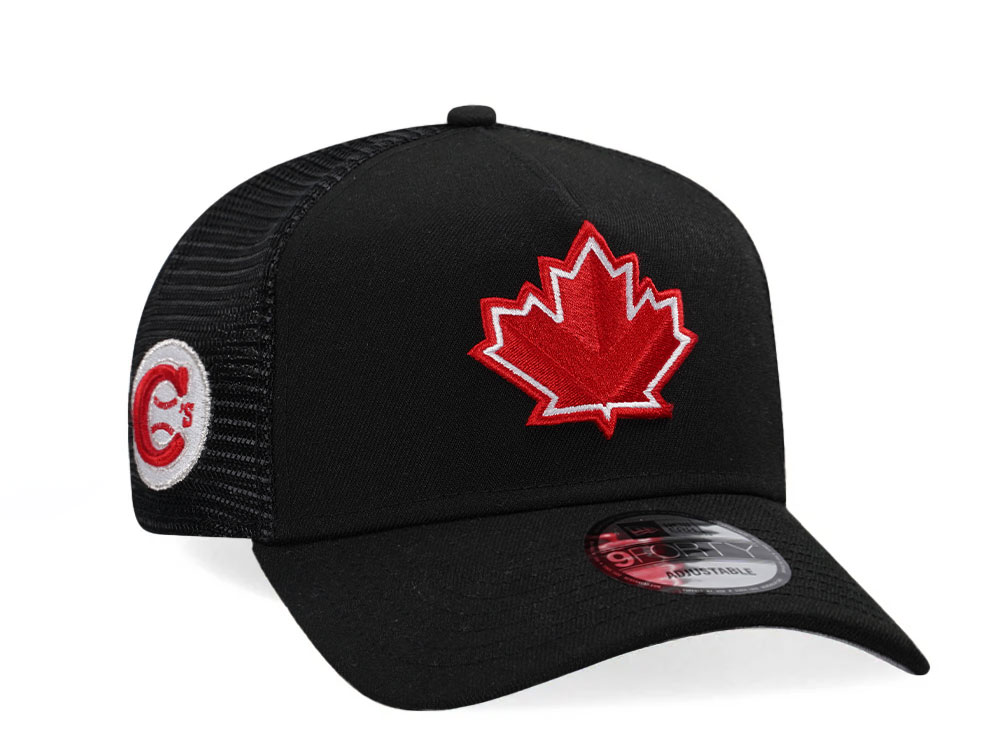 New Era Vancouver Canadians Black Classic Edition Trucker A Frame Snapback Gorra