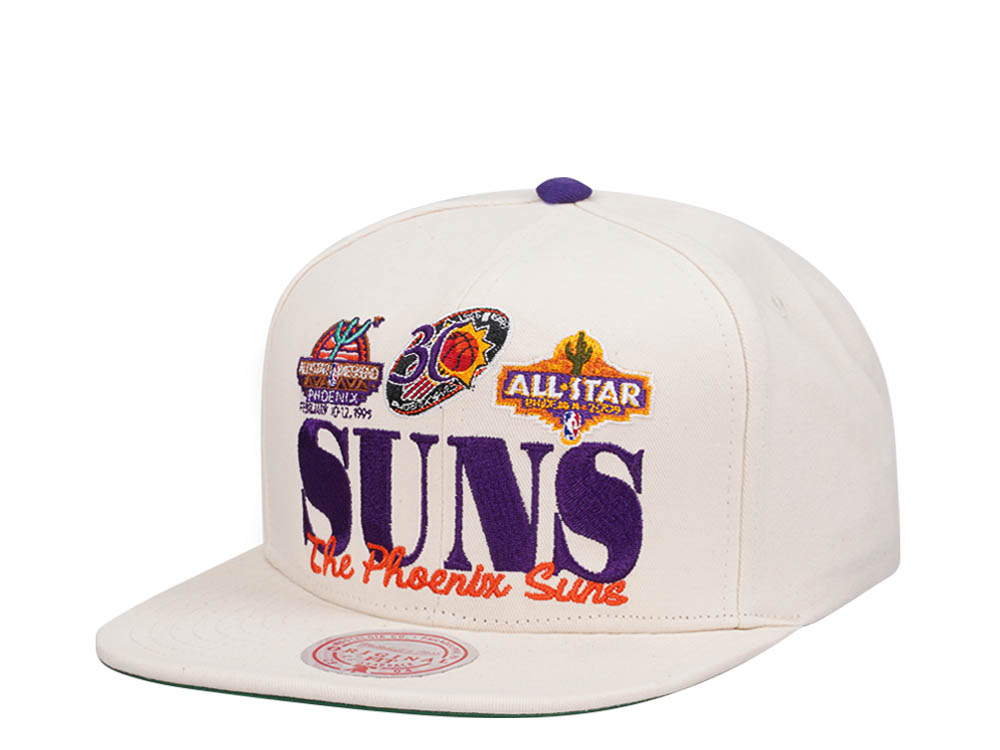 Mitchell & Ness Phoenix Suns Reframe Retro Off White Snapback Gorra