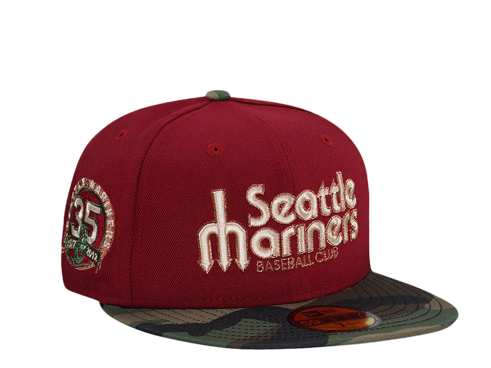 New Era Seattle Mariners 35th Anniversary Brick Camo Two Tone Edition 59Fifty Fitted Gorra