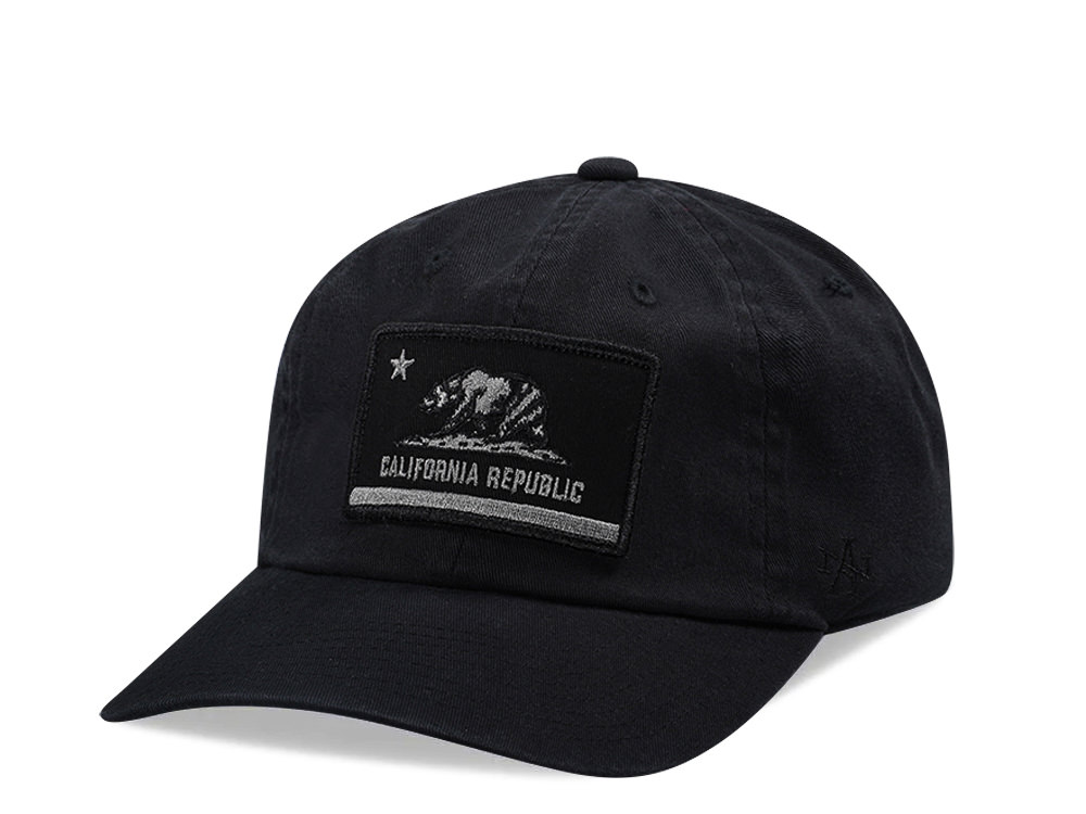 American Needle California Conrad Black Strapback Gorra