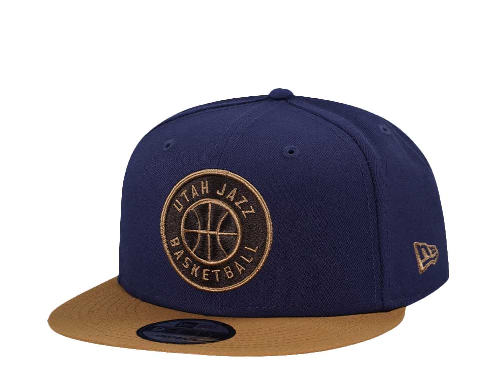 New Era Utah Jazz Dark Blue Khaki Two Tone Edition 9Fifty Snapback Gorra