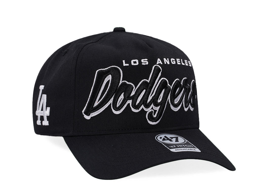 47Brand Los Angeles Dodgers Black Shadow 47 Hitch Snapback Gorra