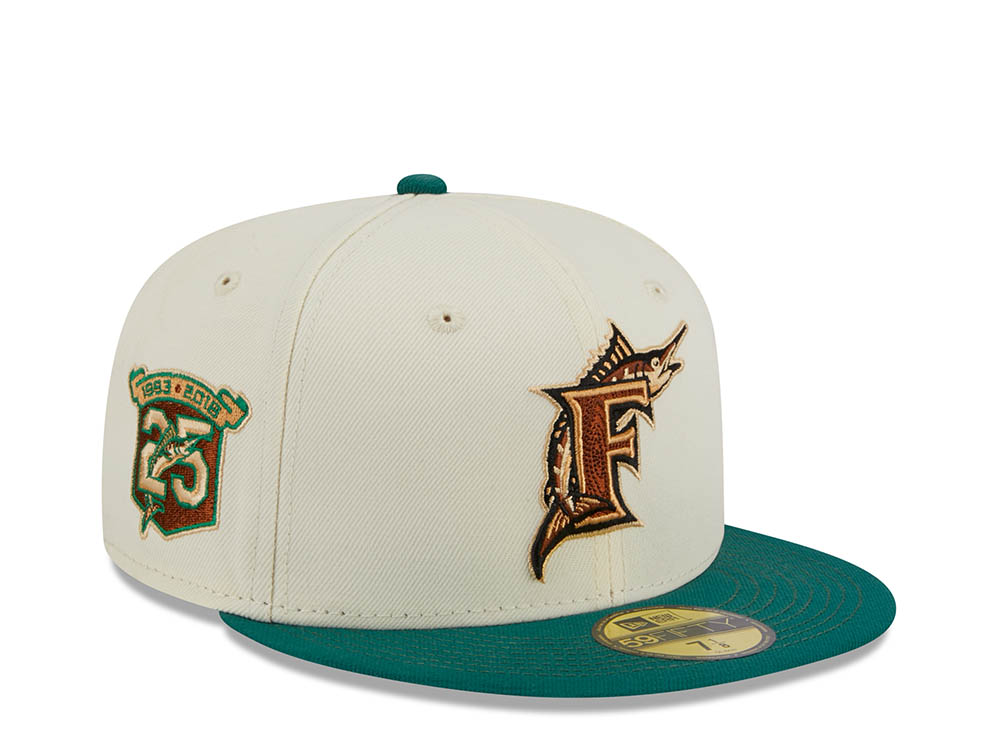 New Era Florida Marlins 25th Anniversary Stone Two Tone Edition 59Fifty Fitted Gorra